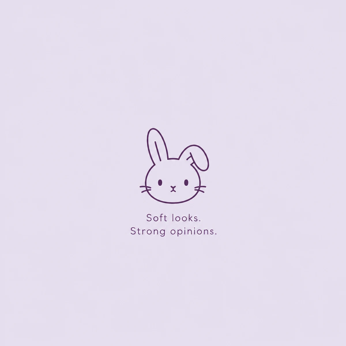 Minimal cover option for Soft Looks, Strong Opinions; alternate artwork concept